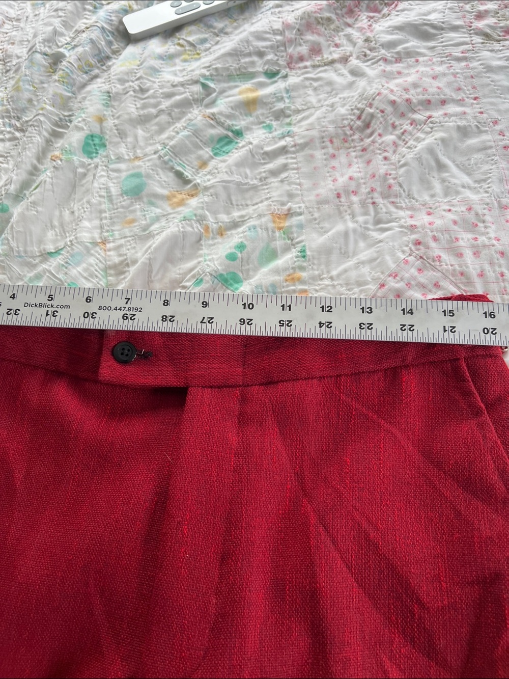Men's Slim Tailored Red Pants - Picture 4 of 13